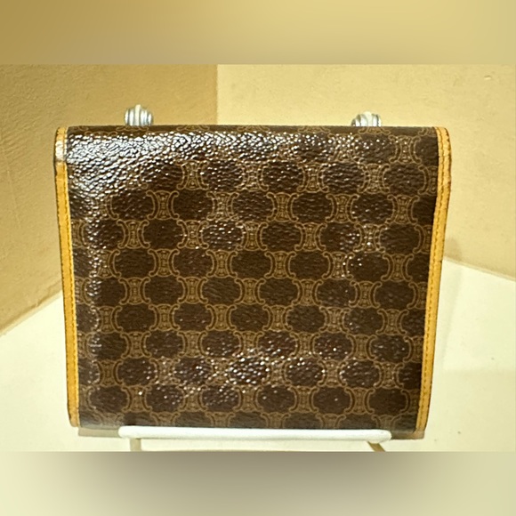 Celine Wallet Bifold Mcadam Brown PVC Leather - Picture 2 of 12
